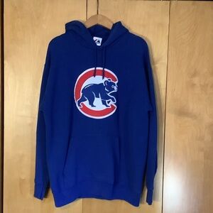 Majestic Chicago Cubs royal blue hoodie, size large